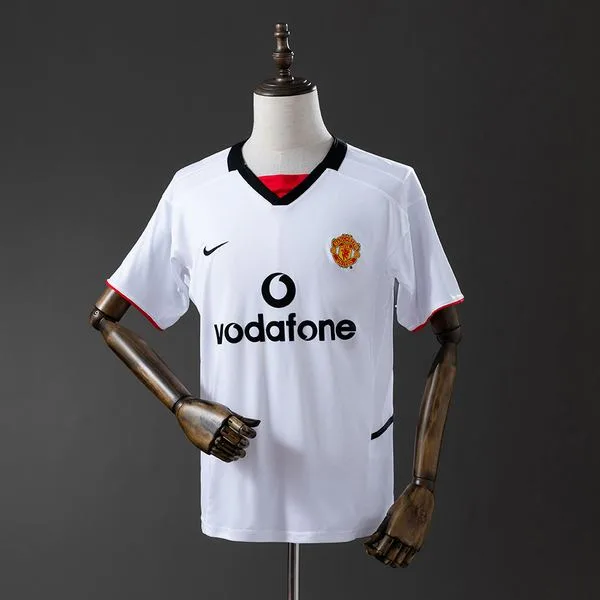 Camiseta de fútbol Manchester United 2008/09 VISITANTE MANGA CORTA VERSION FAN